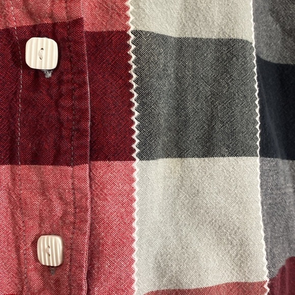 Blair Red and Black Buffalo plaid short sleeve button up size 2XL - Picture 3 of 4